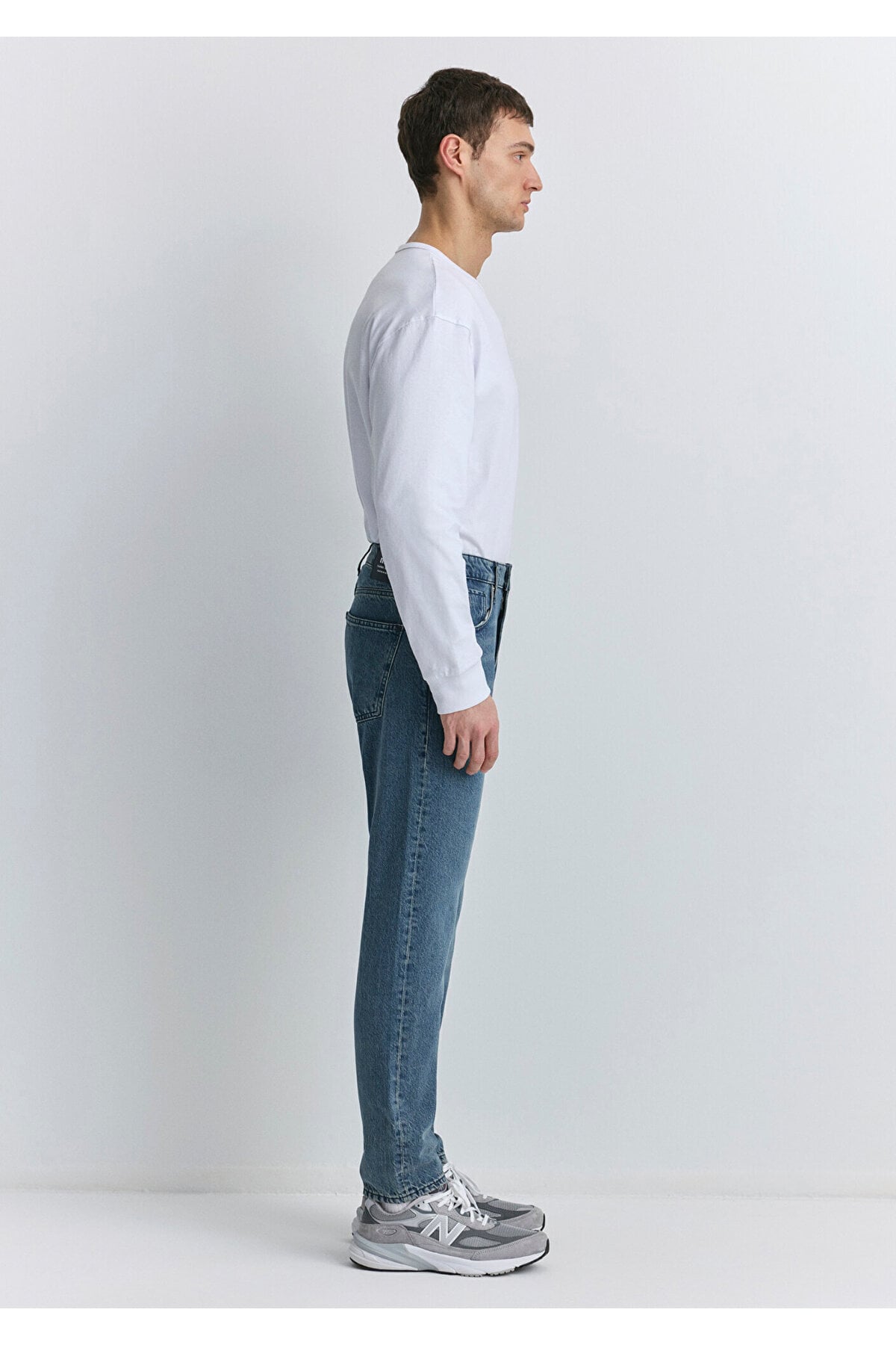 Erkek Gri London Blue Grey Classic Denim Jean 0010172-89273-Std