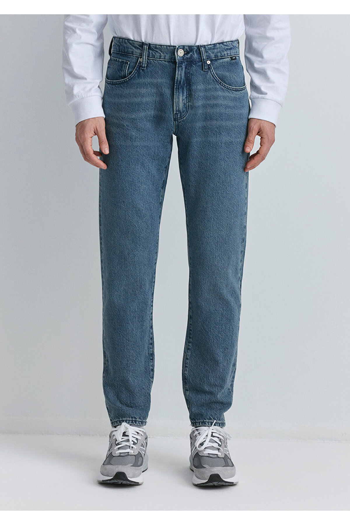 Erkek Gri London Blue Grey Classic Denim Jean 0010172-89273-Std