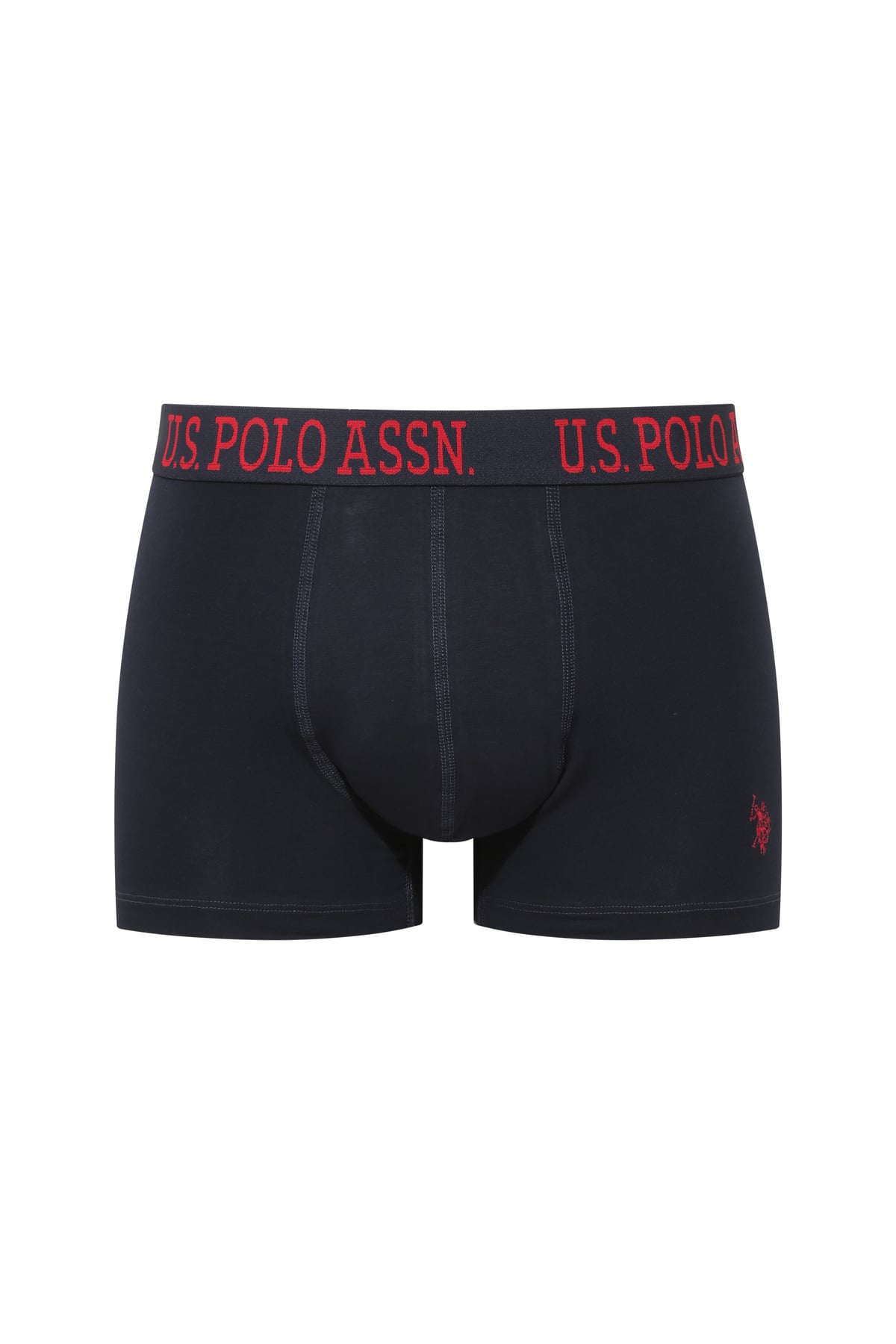 Erkek Lacivert - Kırmızı - Baskılı 3 lü Boxer