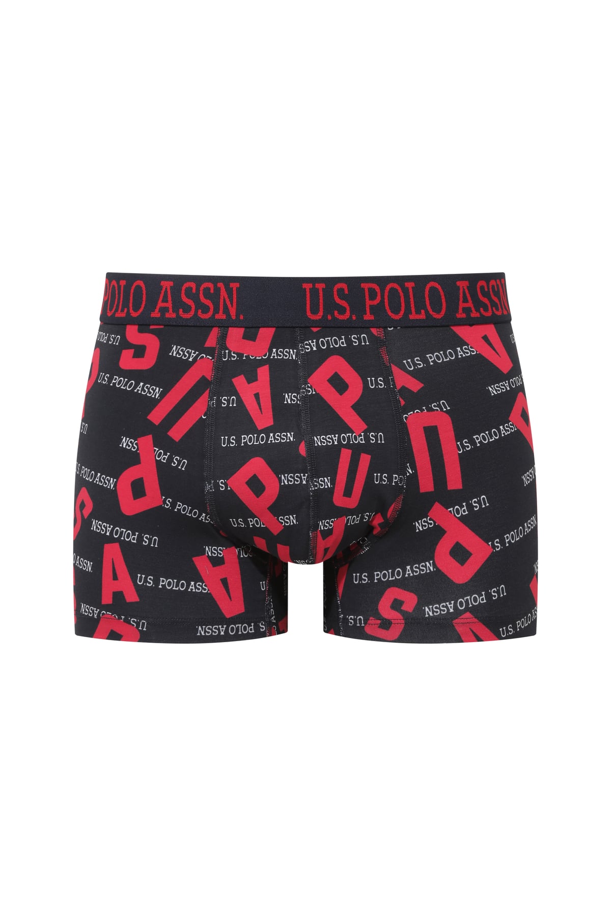 Erkek Lacivert - Kırmızı - Baskılı 3 lü Boxer
