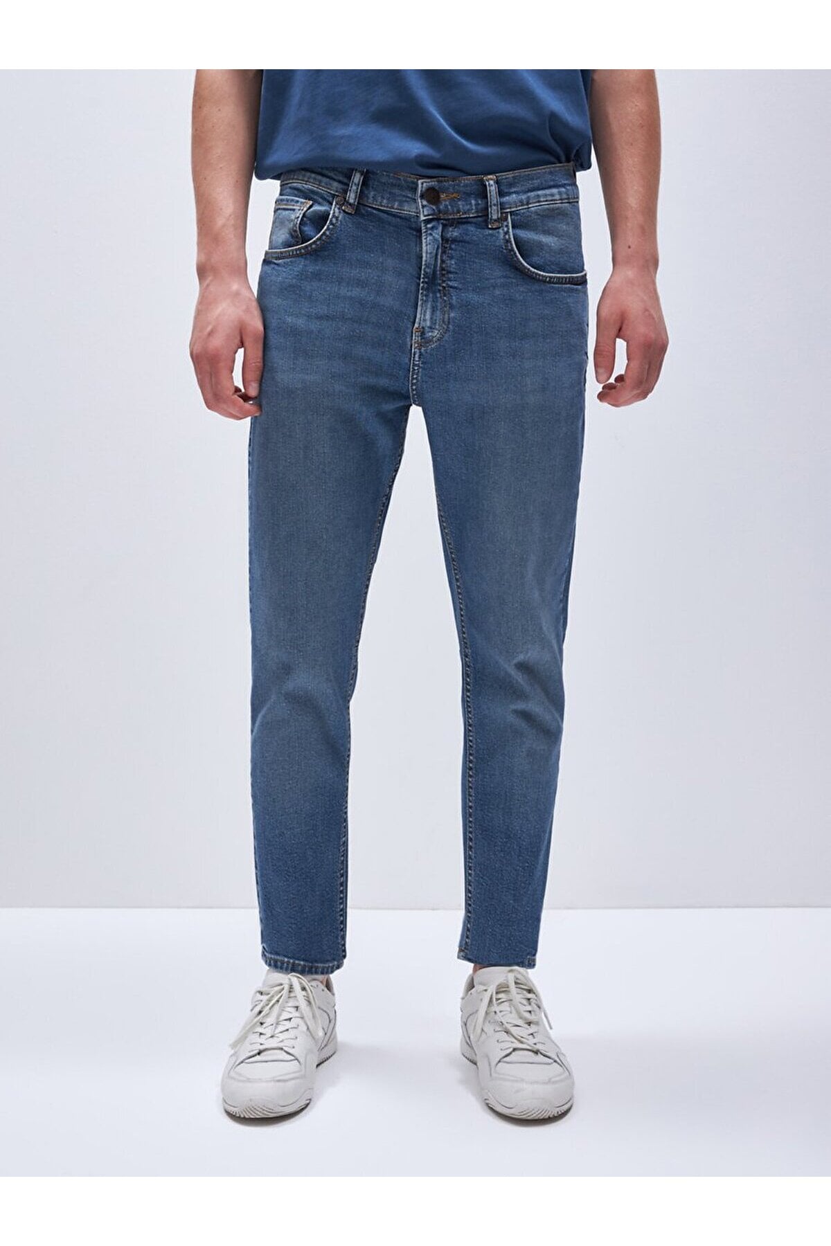 Erkek Mavi Marcelio Baldy Wash Jean 01009515441578654199-Std