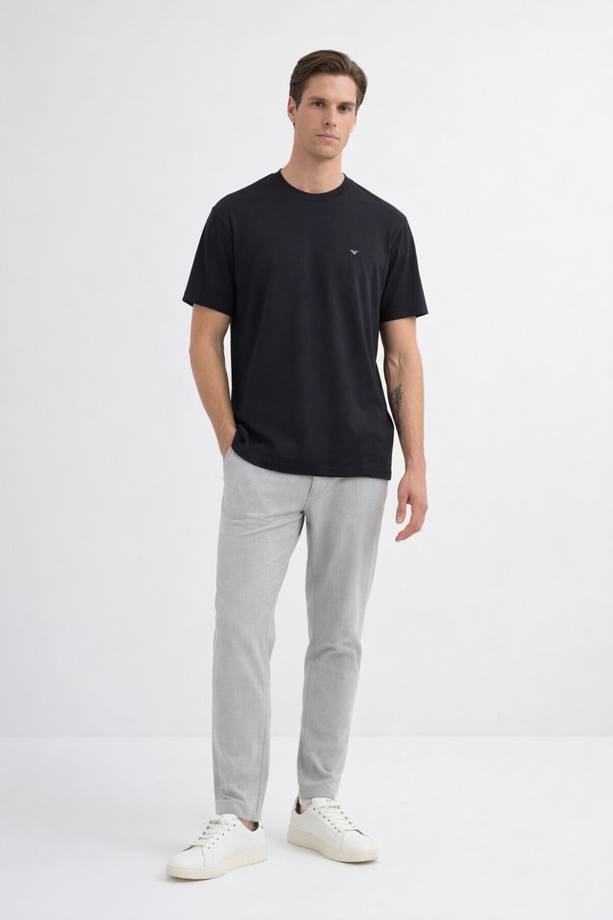 Erkek Modal Kumaş Basic Regular Fit 44105 Siyah