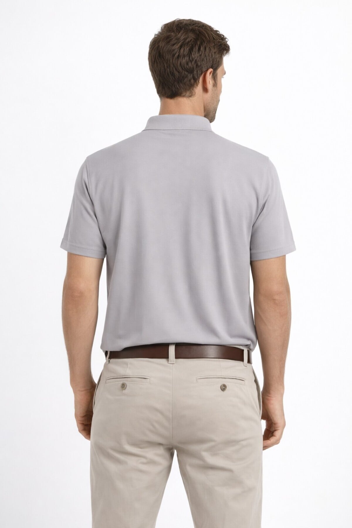 Erkek Polo Yaka Tshirt 44095 Gri