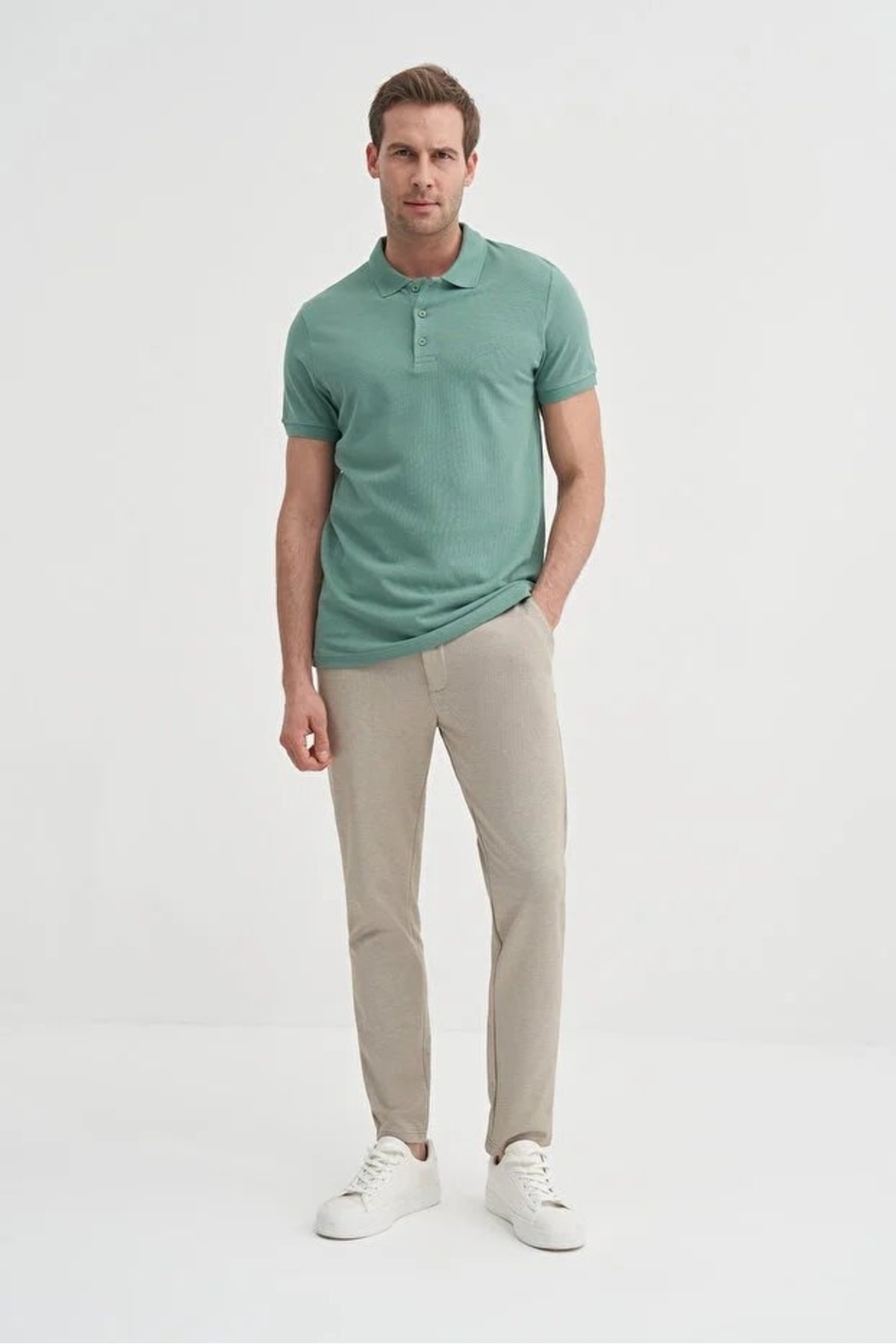 Erkek Polo Yaka Tshirt 46130 S.Blue