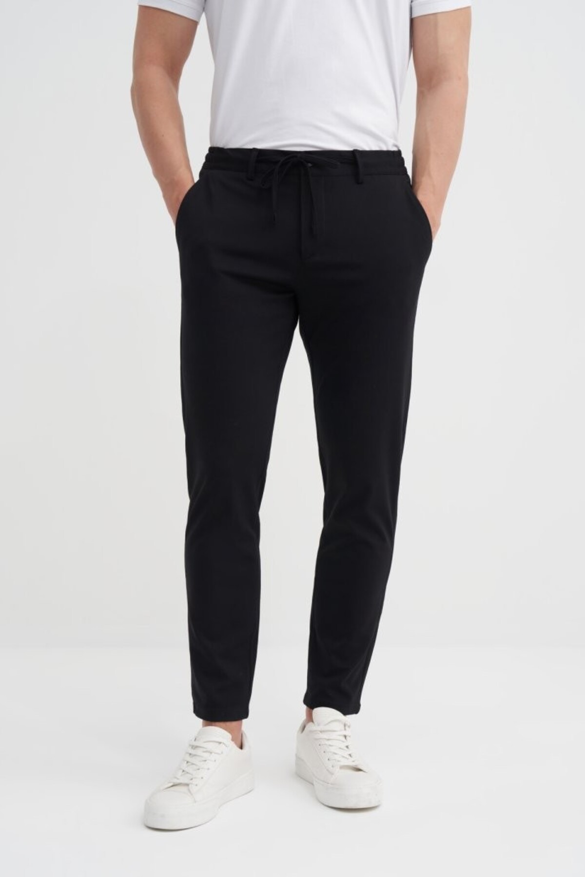 ERKEK PREMIUM SPOR PANTOLON SLİM FİT SİYAH 0270