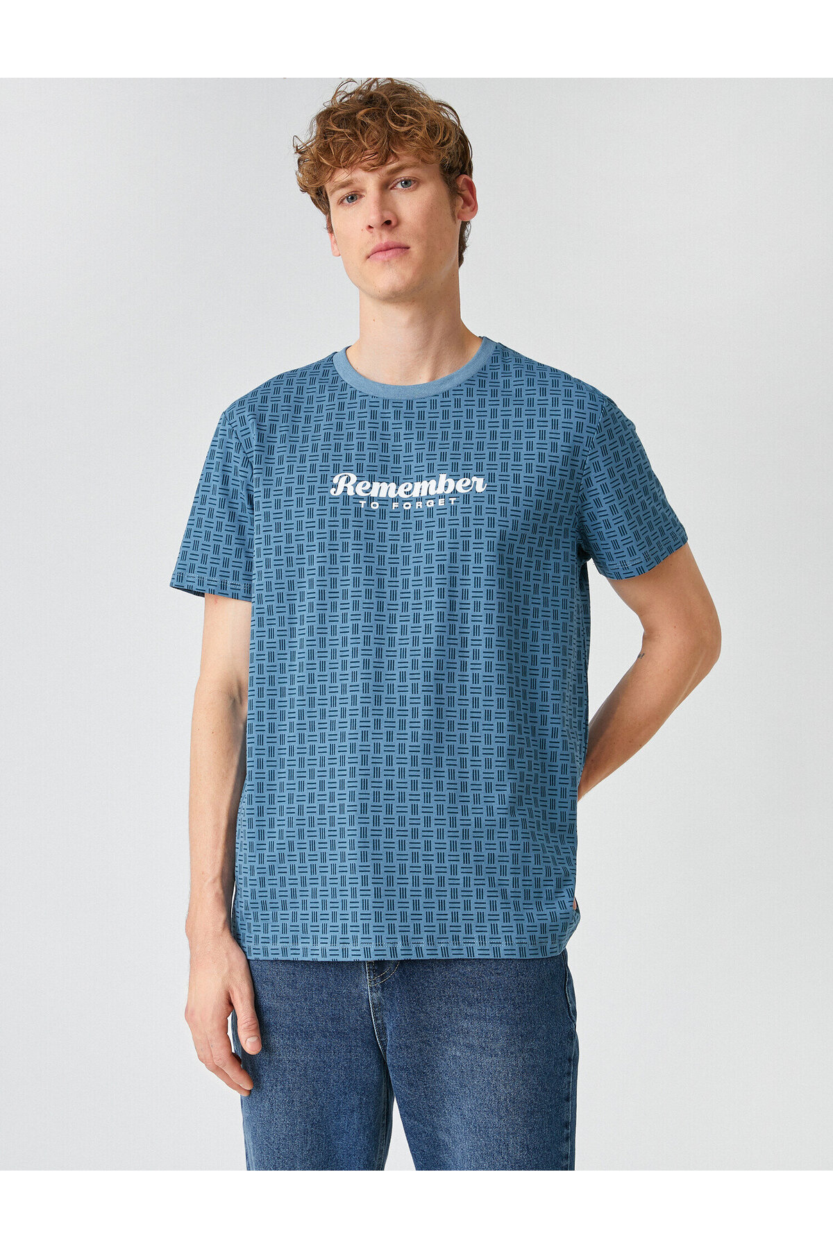 Erkek Regular Fit Baskılı Tişört