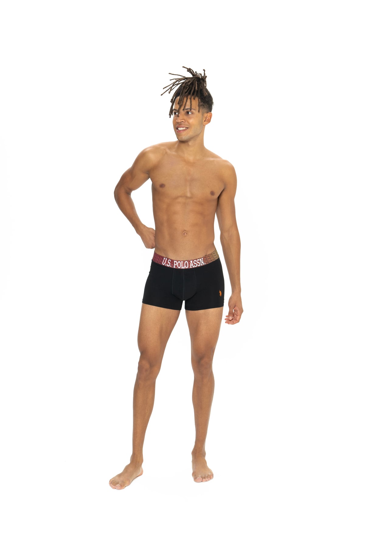 Erkek Siyah - Gri Melanj - Lacivert 3'lü Boxer
