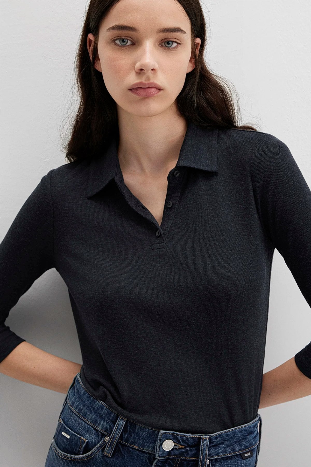 Erkek Siyah Polo Tişört 1613647-80022
