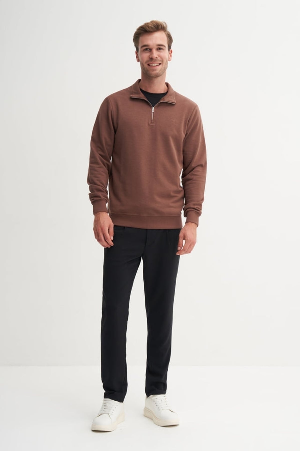 Erkek Sweat 53470 KAHVE