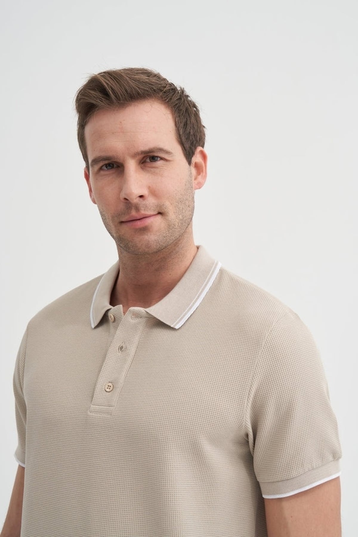 Erkek T-shirt 42470 BEJ