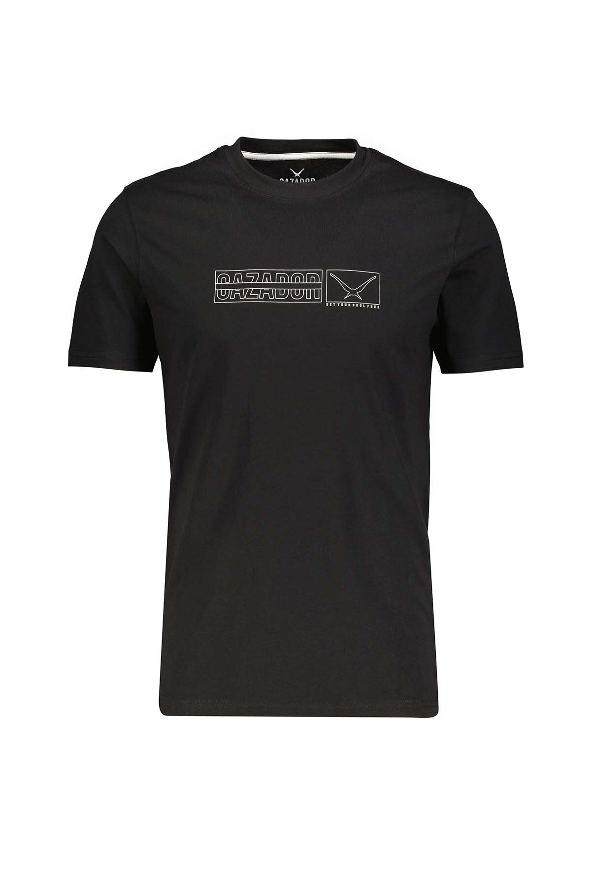 Erkek T-shirt 44790 SİYAH