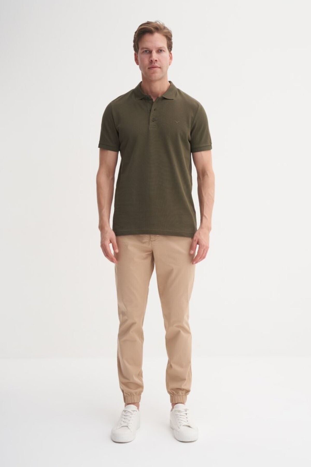 Erkek T-shirt 46130 HAKİ