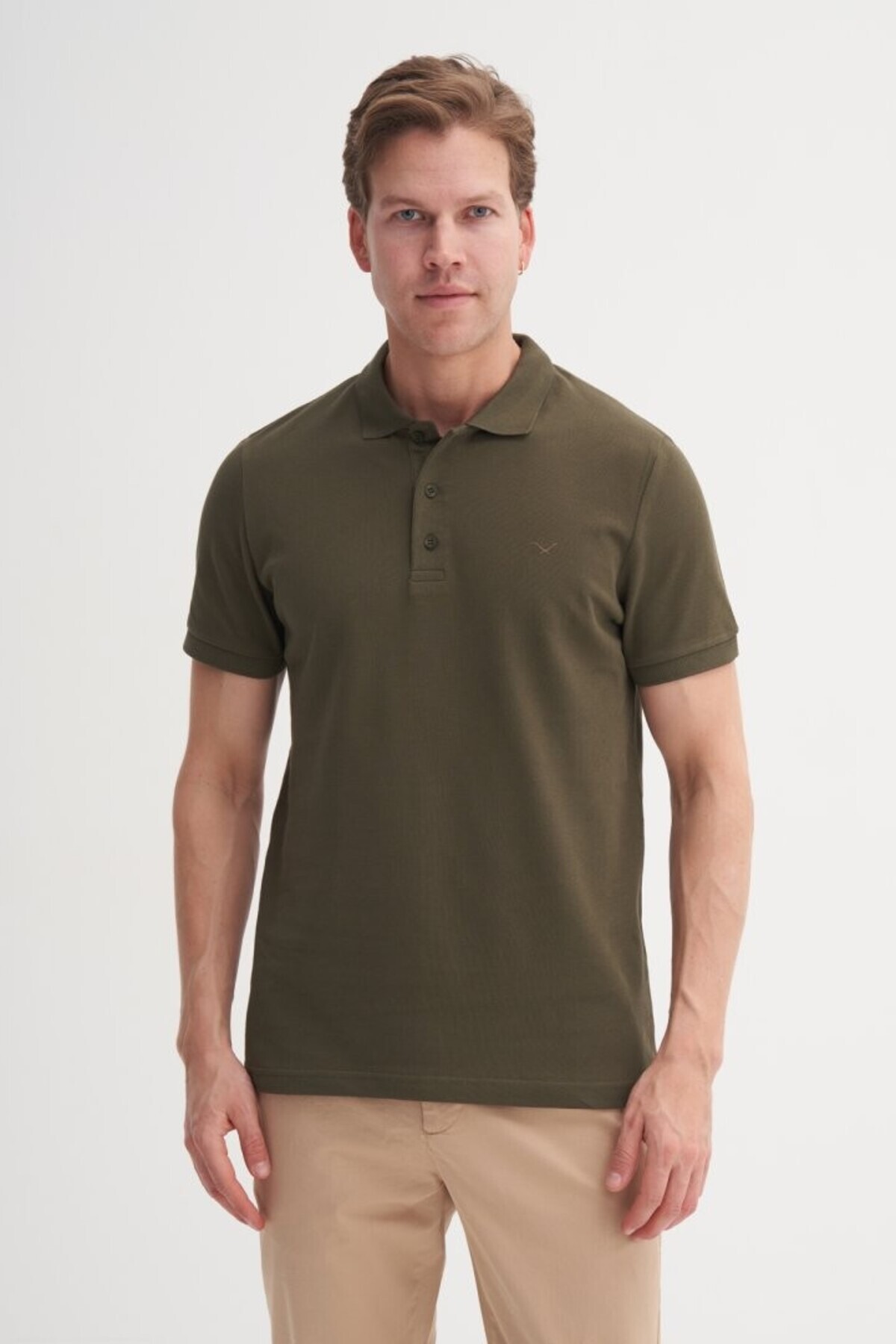 Erkek T-shirt 46130 HAKİ