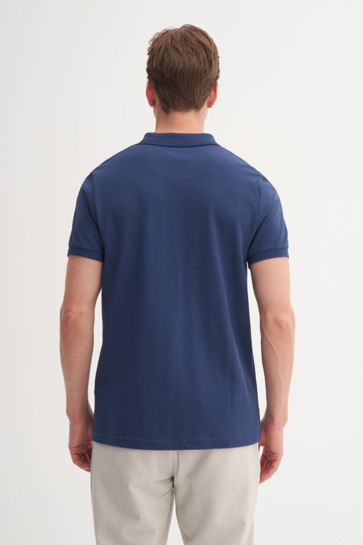 Erkek T-shirt 46130 İNDİGO
