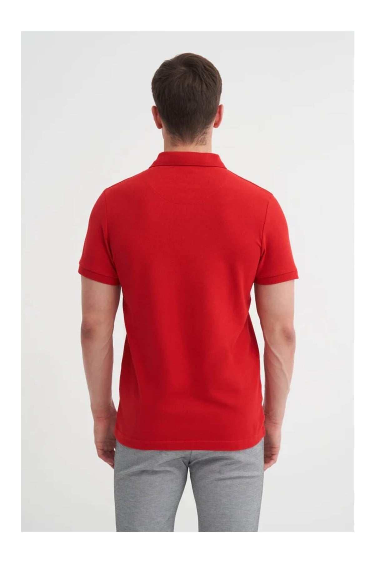 Erkek T-shirt 46130 KIRMIZI