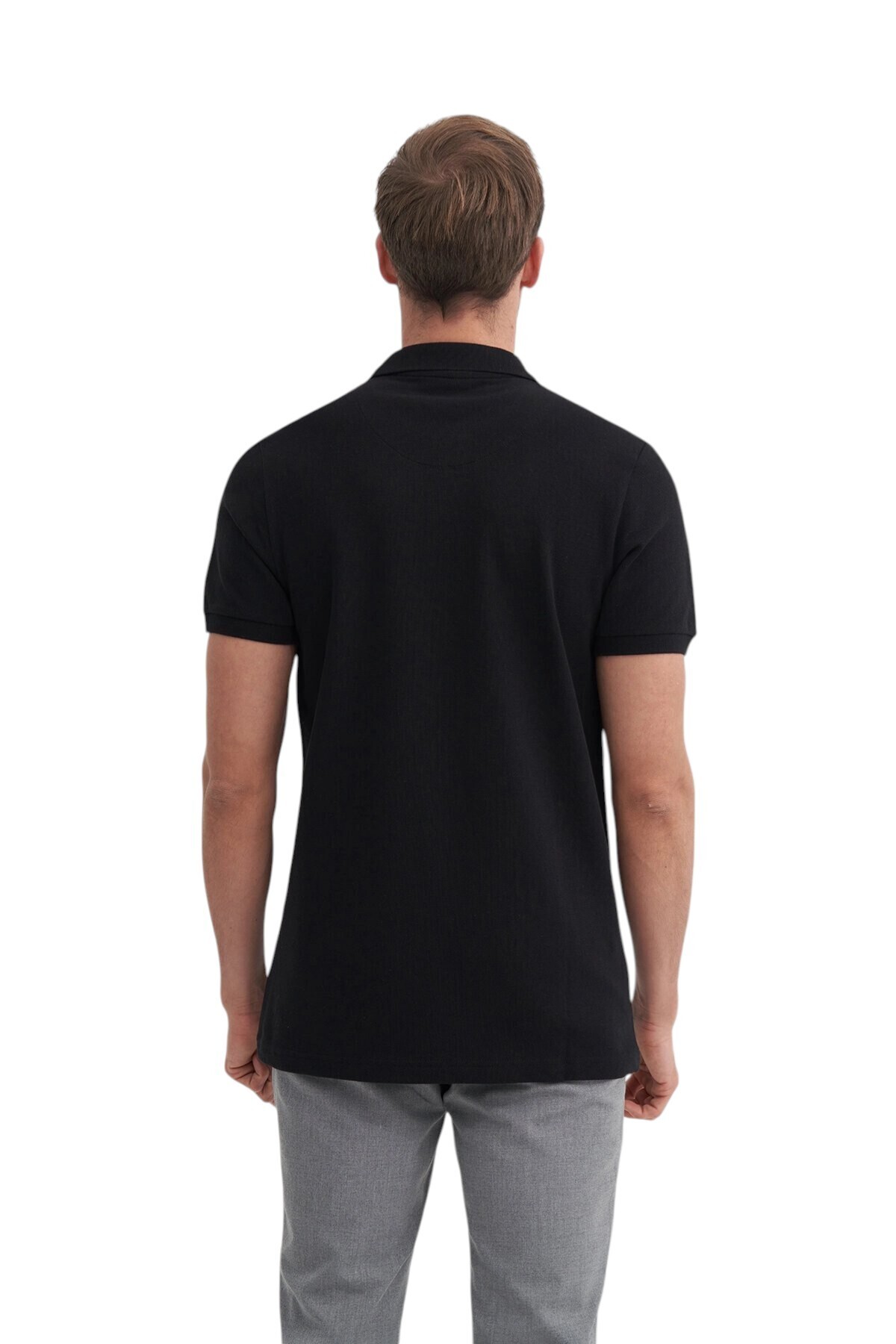 Erkek T-shirt 46130 SİYAH
