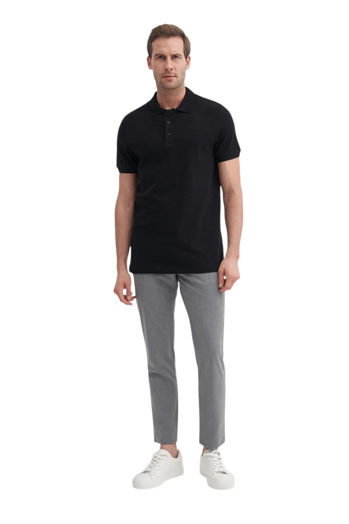 Erkek T-shirt 46130 SİYAH