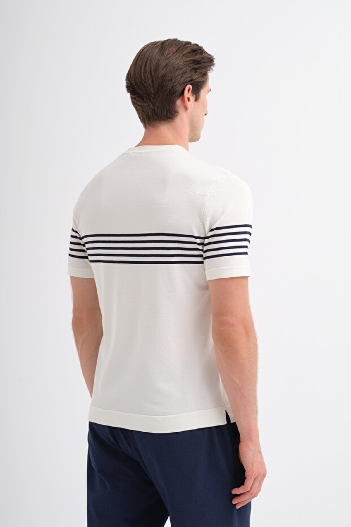 Erkek Triko T-shirt 30400 EKRU