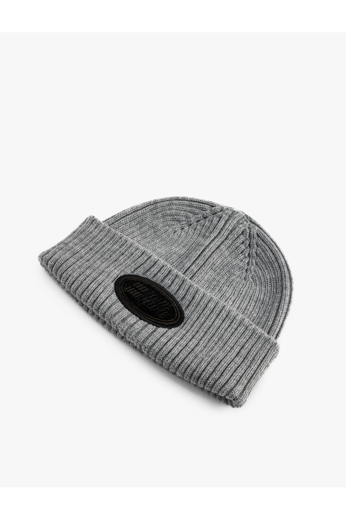 Etiket İşlemeli Katlı Bere