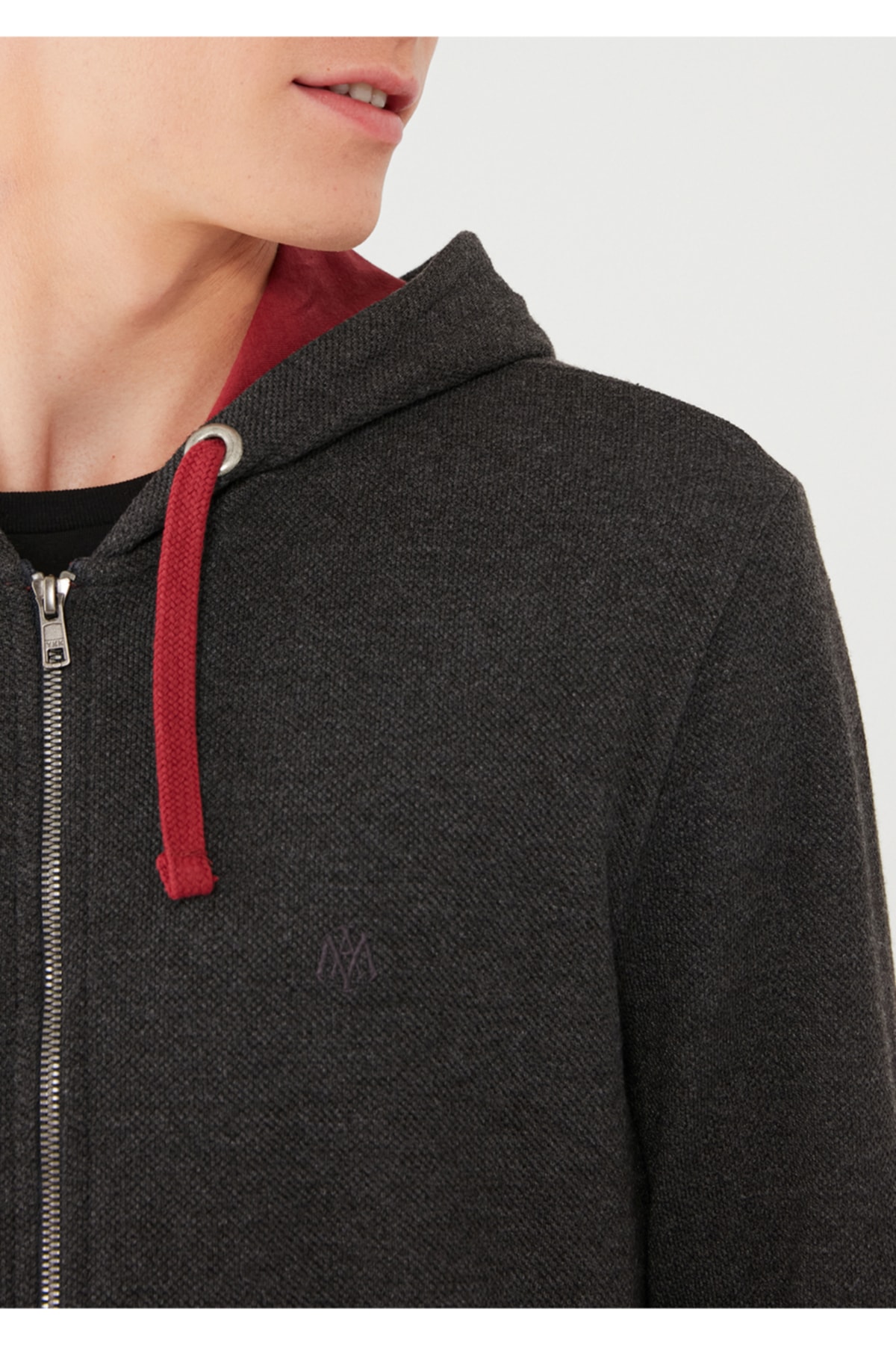 Fermuarlı Gri Sweatshirt 062870-27309