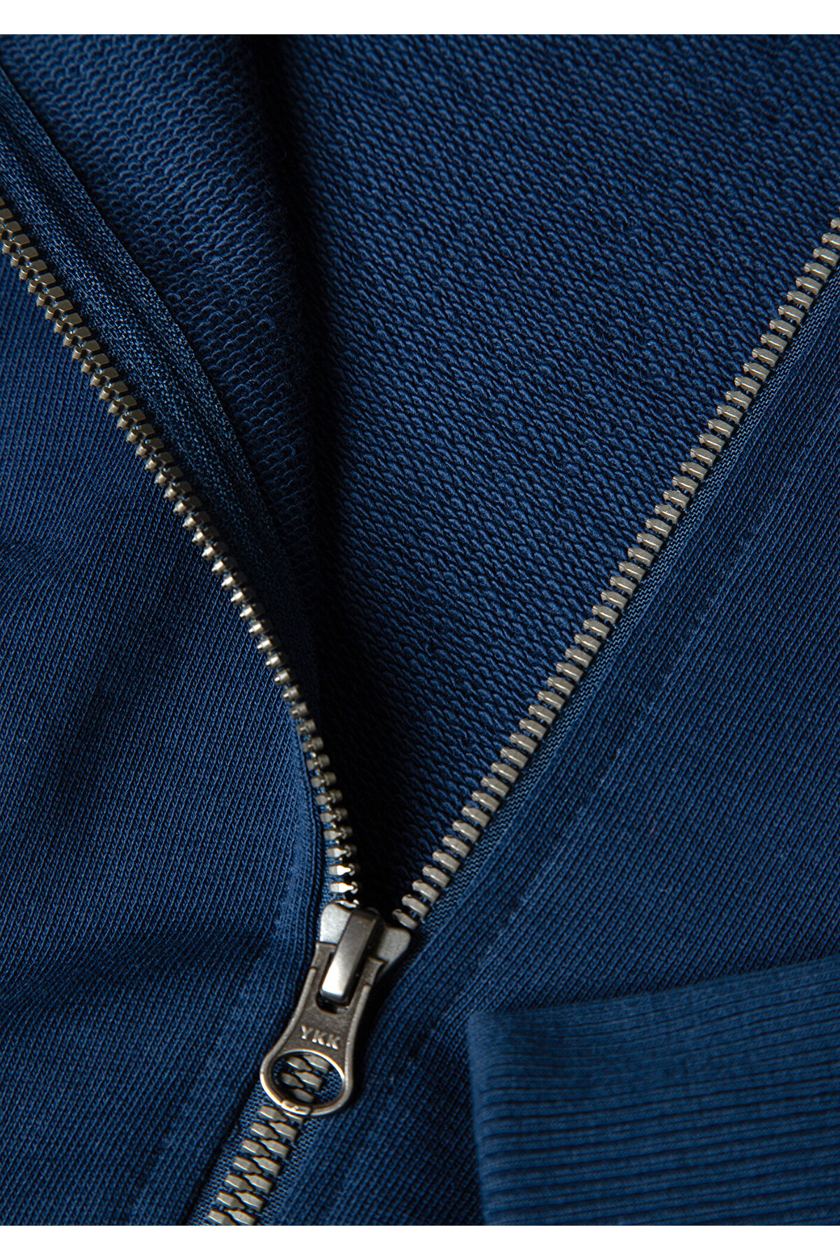 Fermuarlı Kapüşonlu Lacivert Sweatshirt 0S10392-89353