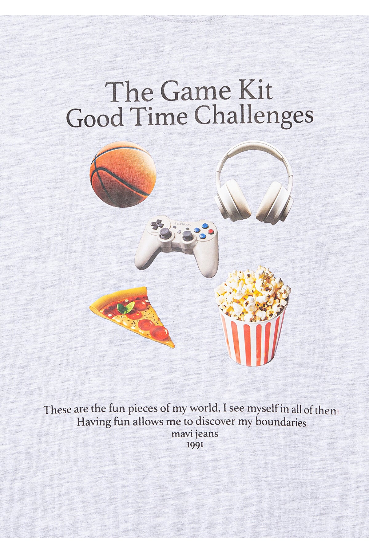 Fun Time Açık Gri Erkek Çocuk T-Shirt M6610359-88467