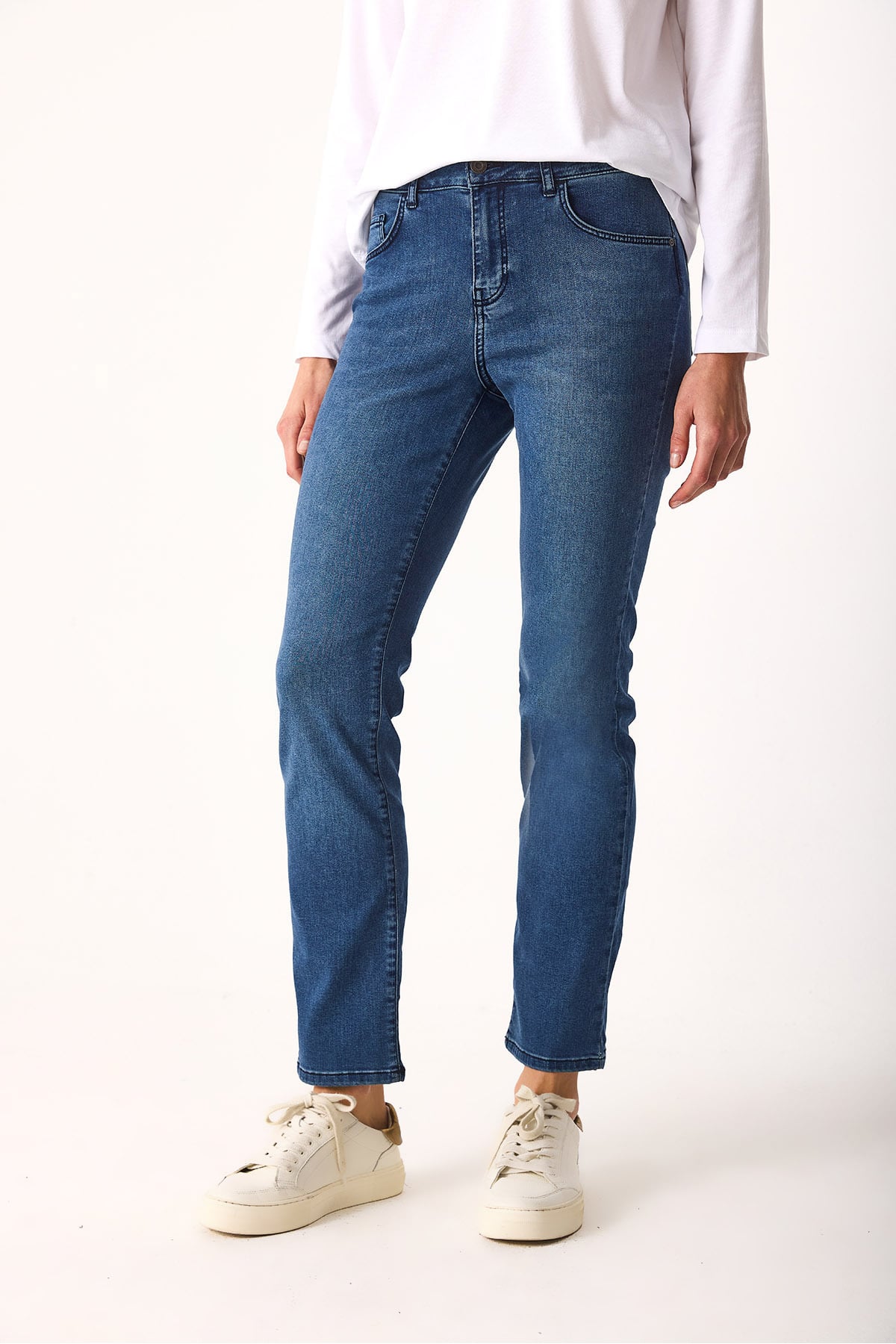 Gabriel Blue Black Straight Fit Jean Pantolon (TM)-BLUE BLACK