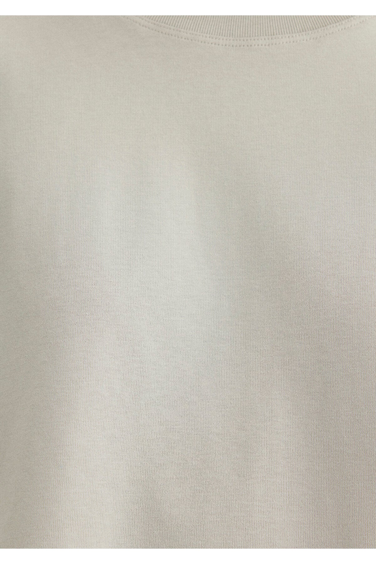 Gri Crop Basic Tişört Crop / Kısa Kesim 1612377-70082