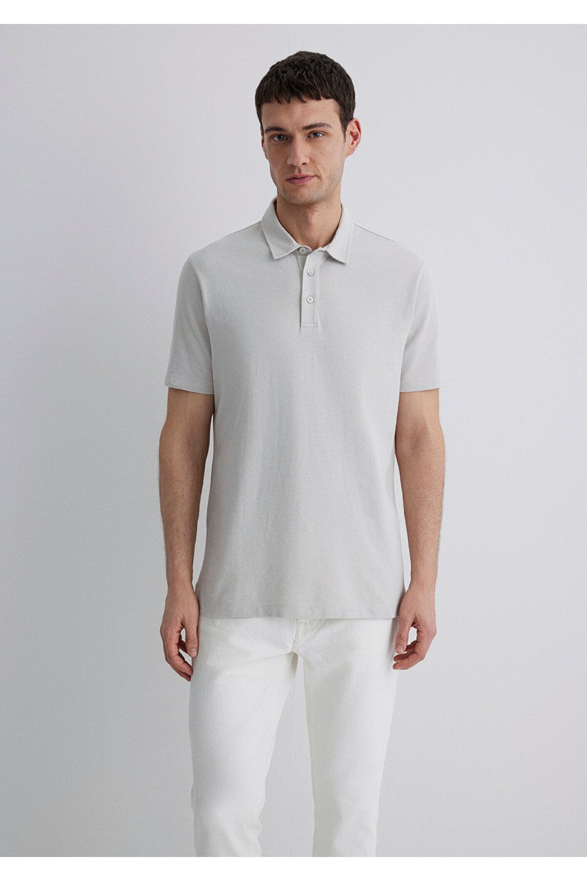 Gri Polo Tişört Regular Fit / Normal Kesim 0612633-70074