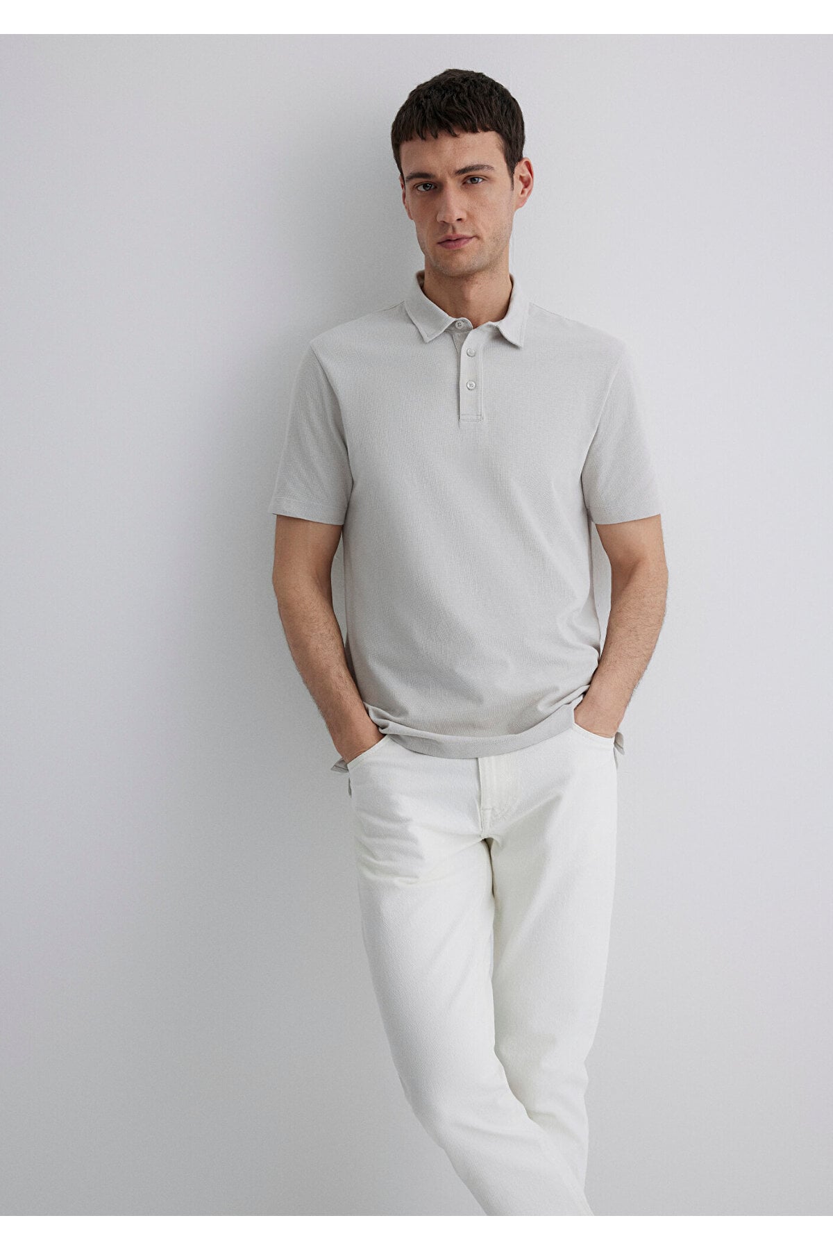Gri Polo Tişört Regular Fit / Normal Kesim 0612633-70074