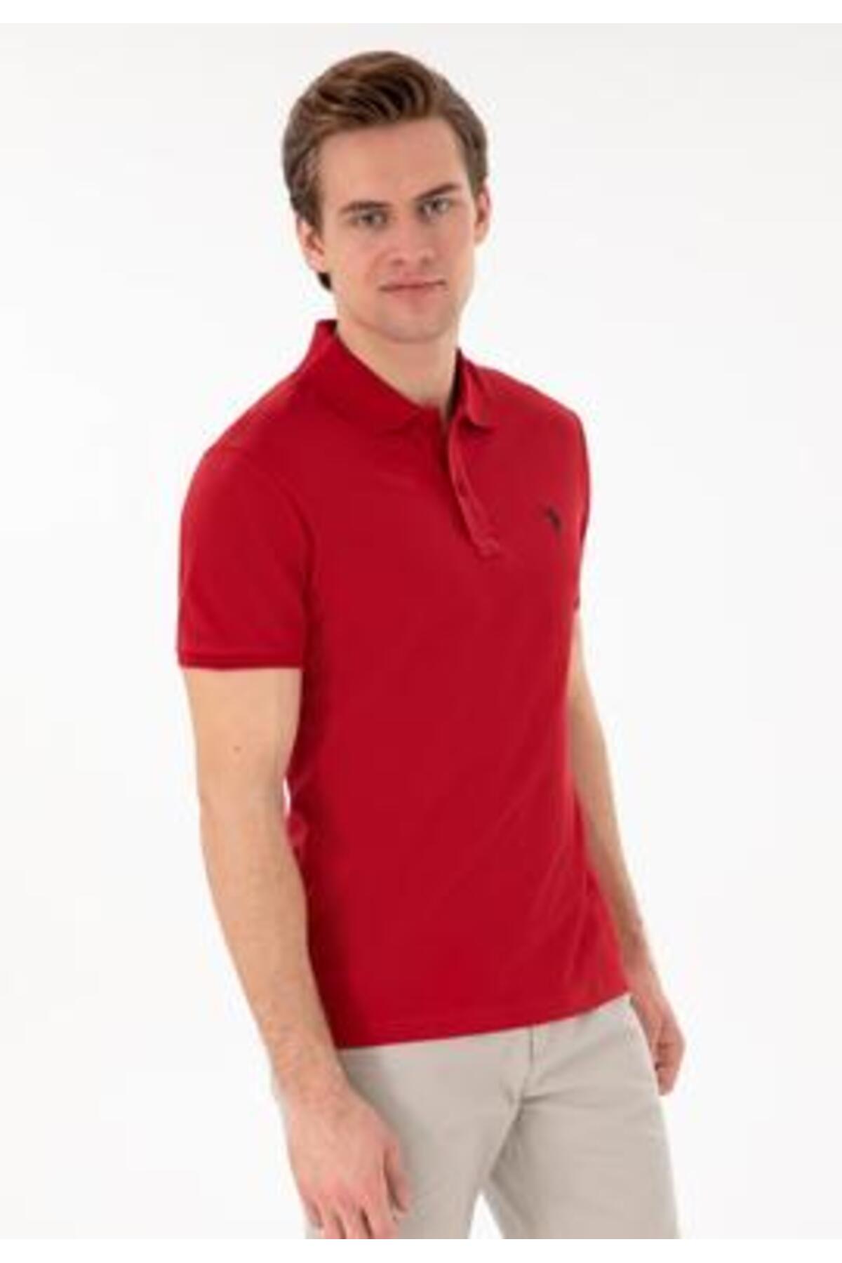 Gtp04Iy025 Kırmızı Erkek Polo Yaka T-shirt 2084151