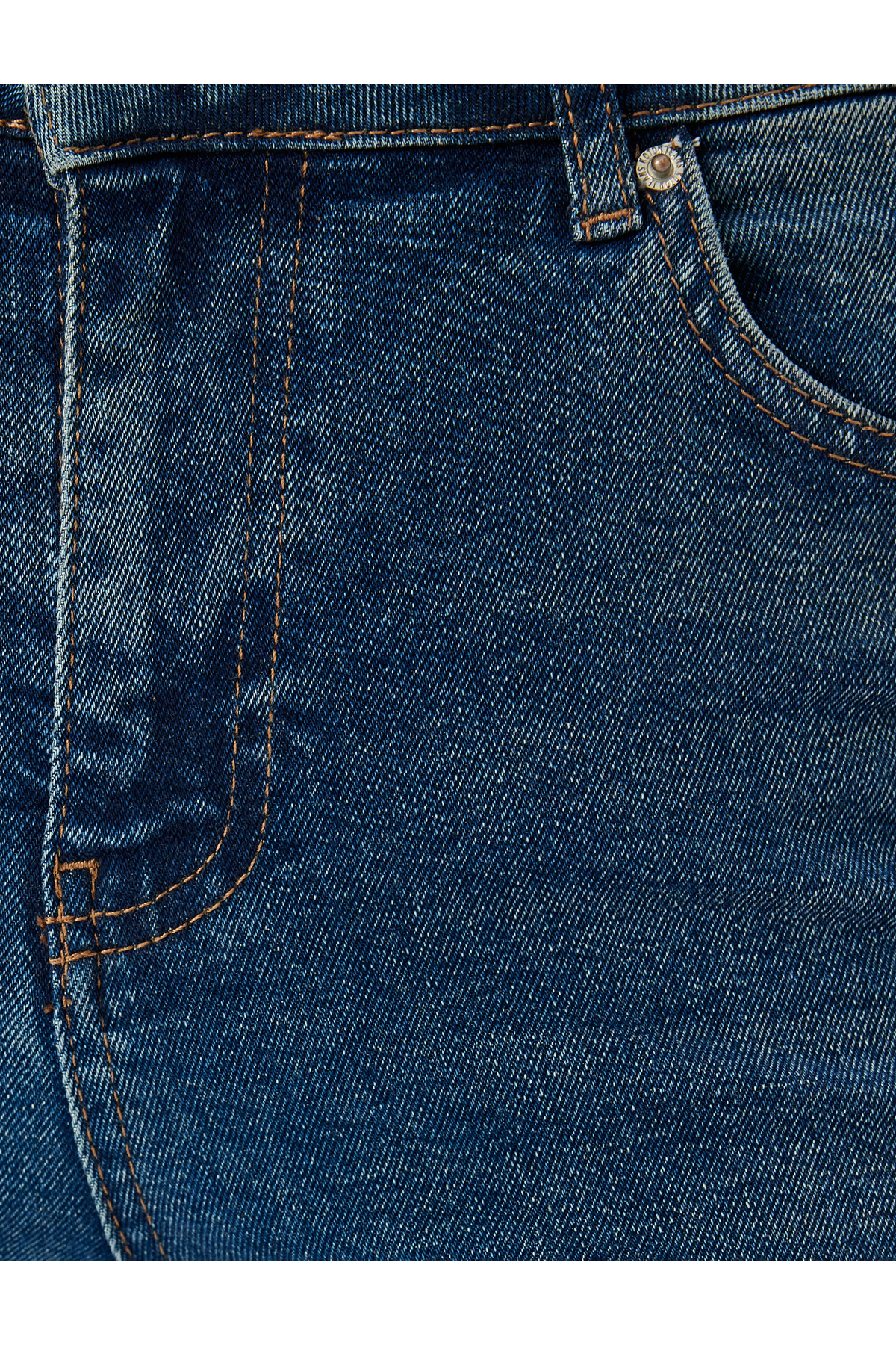 Hafif İspanyol Paça Normal Bel indigo Kadın Jean Pantolon 5SAL40030MD