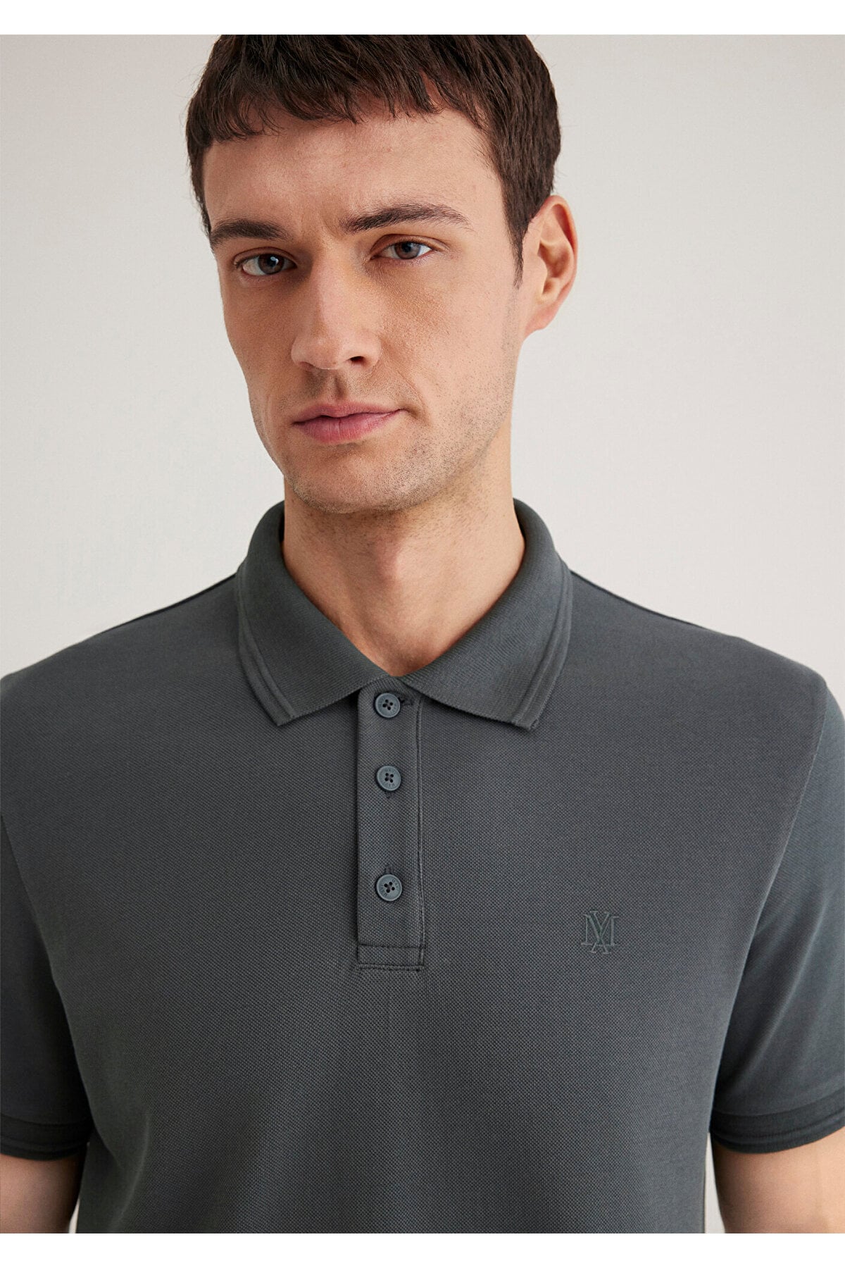 Haki Polo Tişört Slim Fit / Dar Kesim 064946-71598