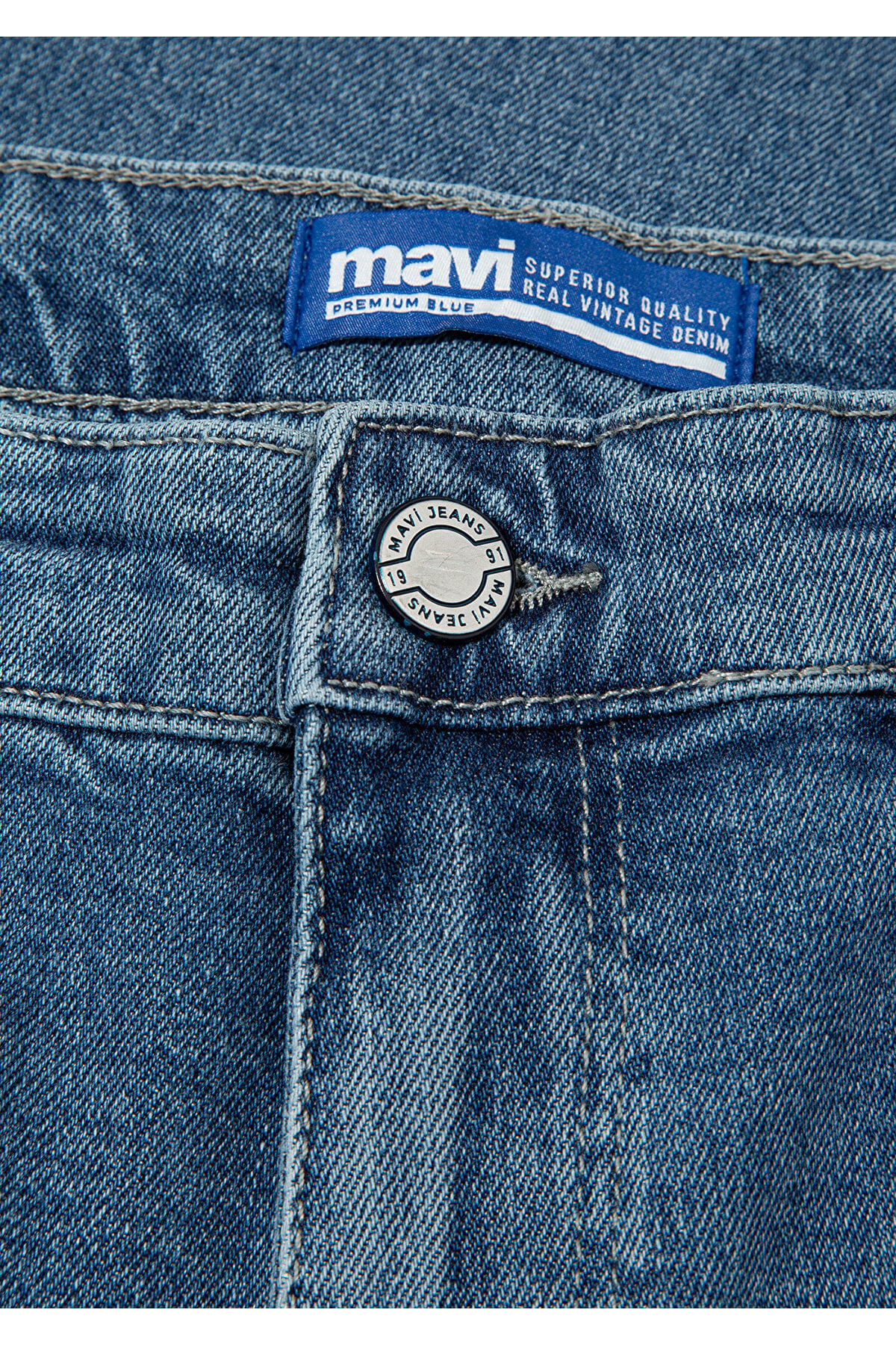 Hasan Premium Blue Vintage Indigo Mavisi Jean Pantolon 0006690654