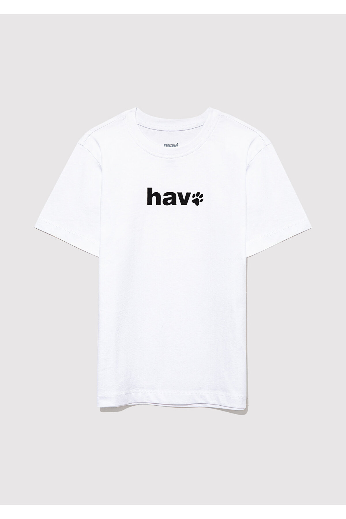 Hav Baskılı Beyaz Çocuk Tişört Regular Fit / Normal Kesim 6610350-620