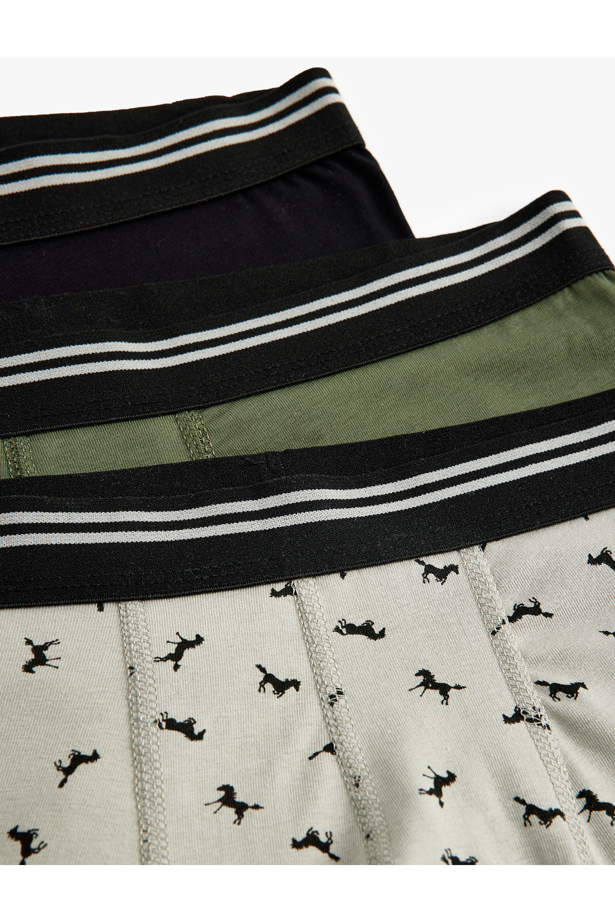 Hayvan Baskılı Pamuklu 3'lü Boxer Seti