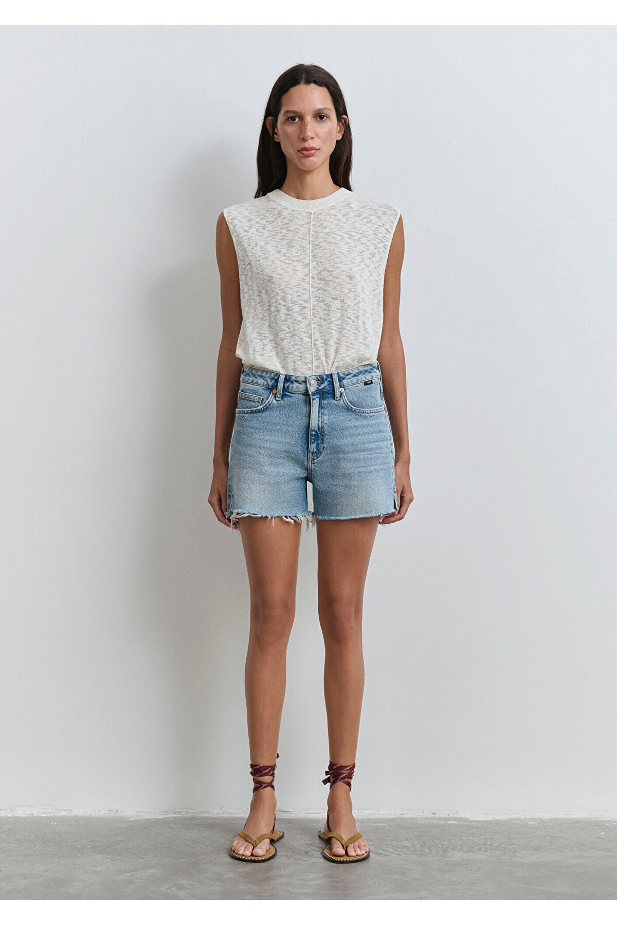 Heidi 90lar Vintage Açık Mavi Jean Şort 1410057-89743