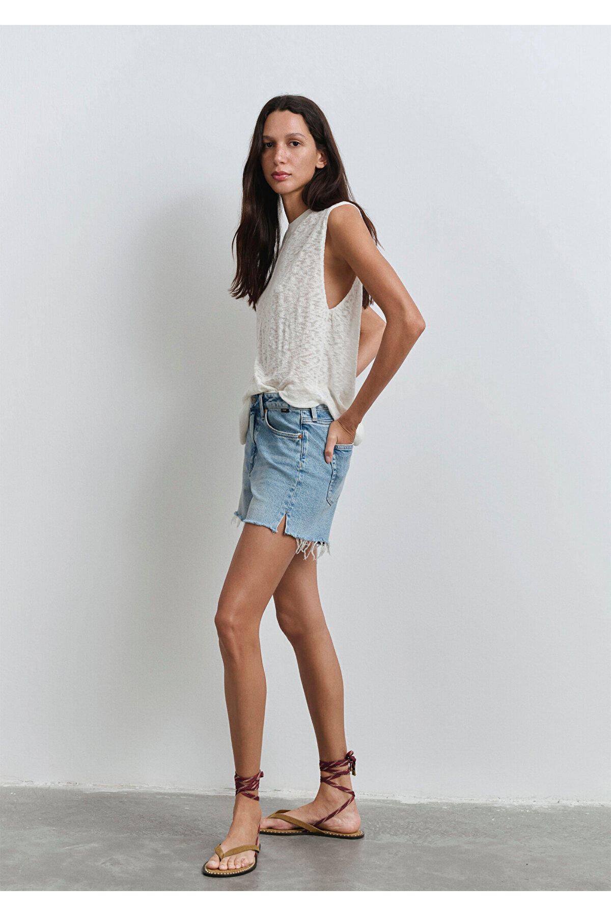 Heidi 90lar Vintage Açık Mavi Jean Şort 1410057-89743
