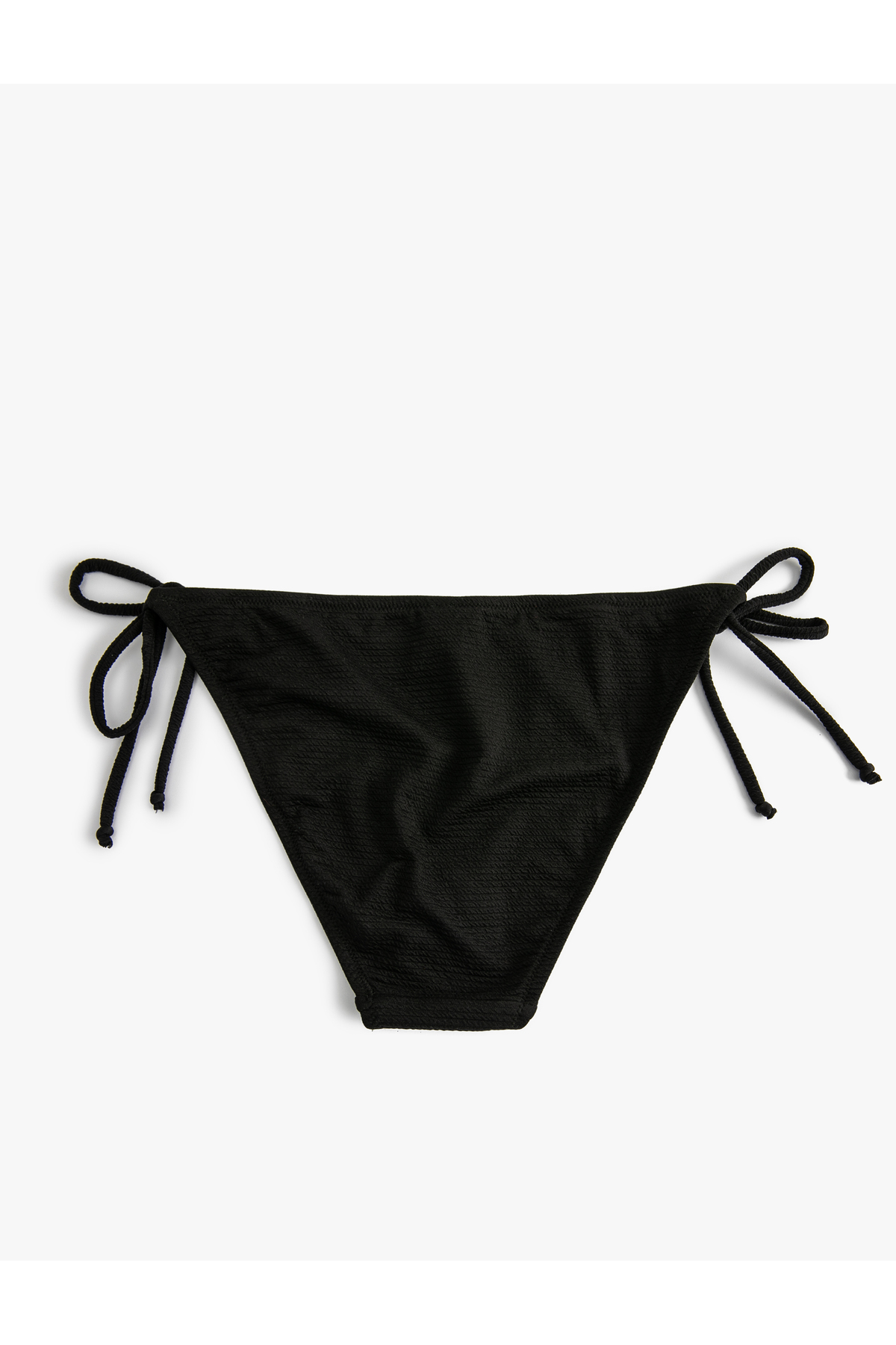 İpli Bikini Altı Yanları Bağlamalı Dokulu Normal Bel