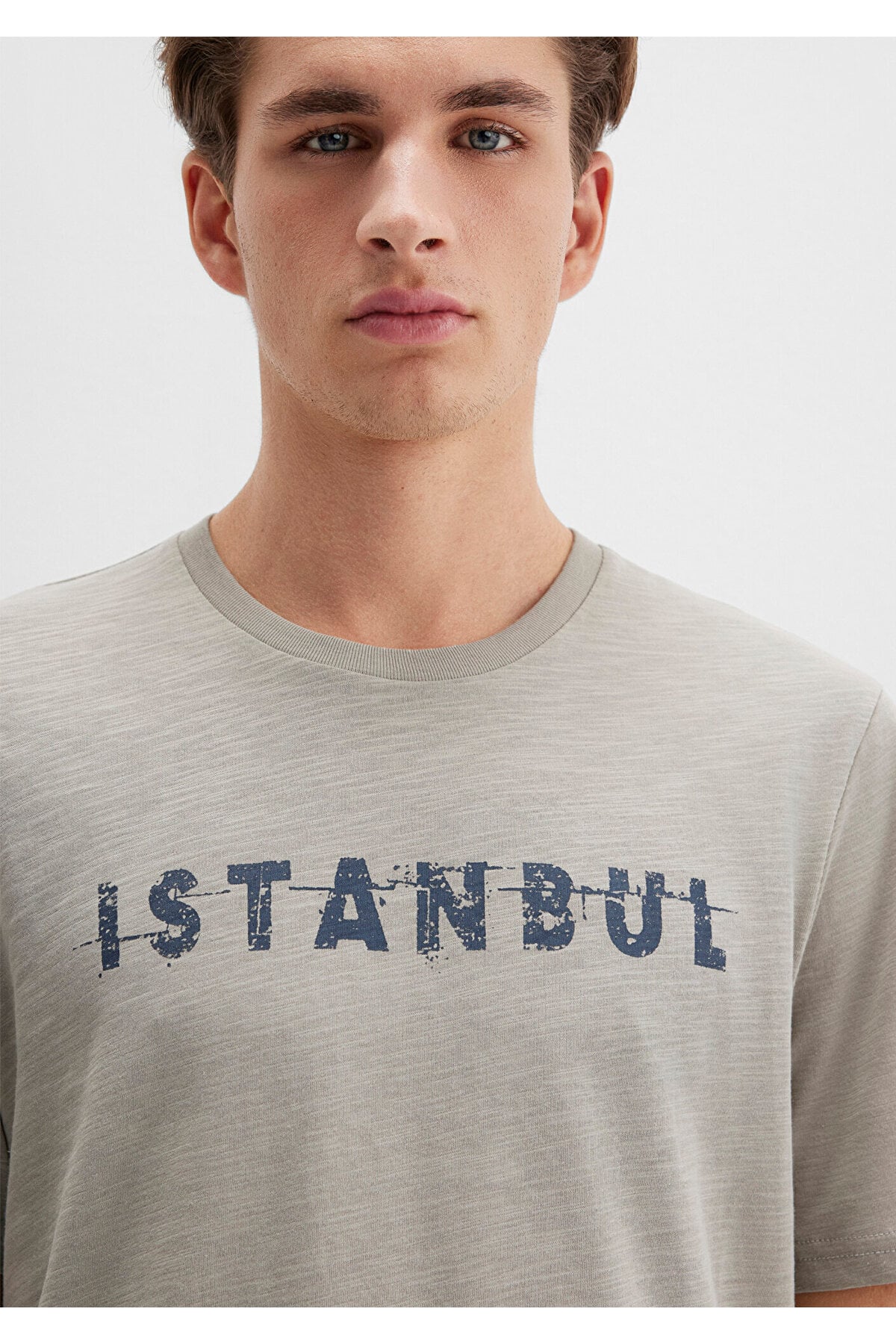 İstanbul Tişört Açık Gri