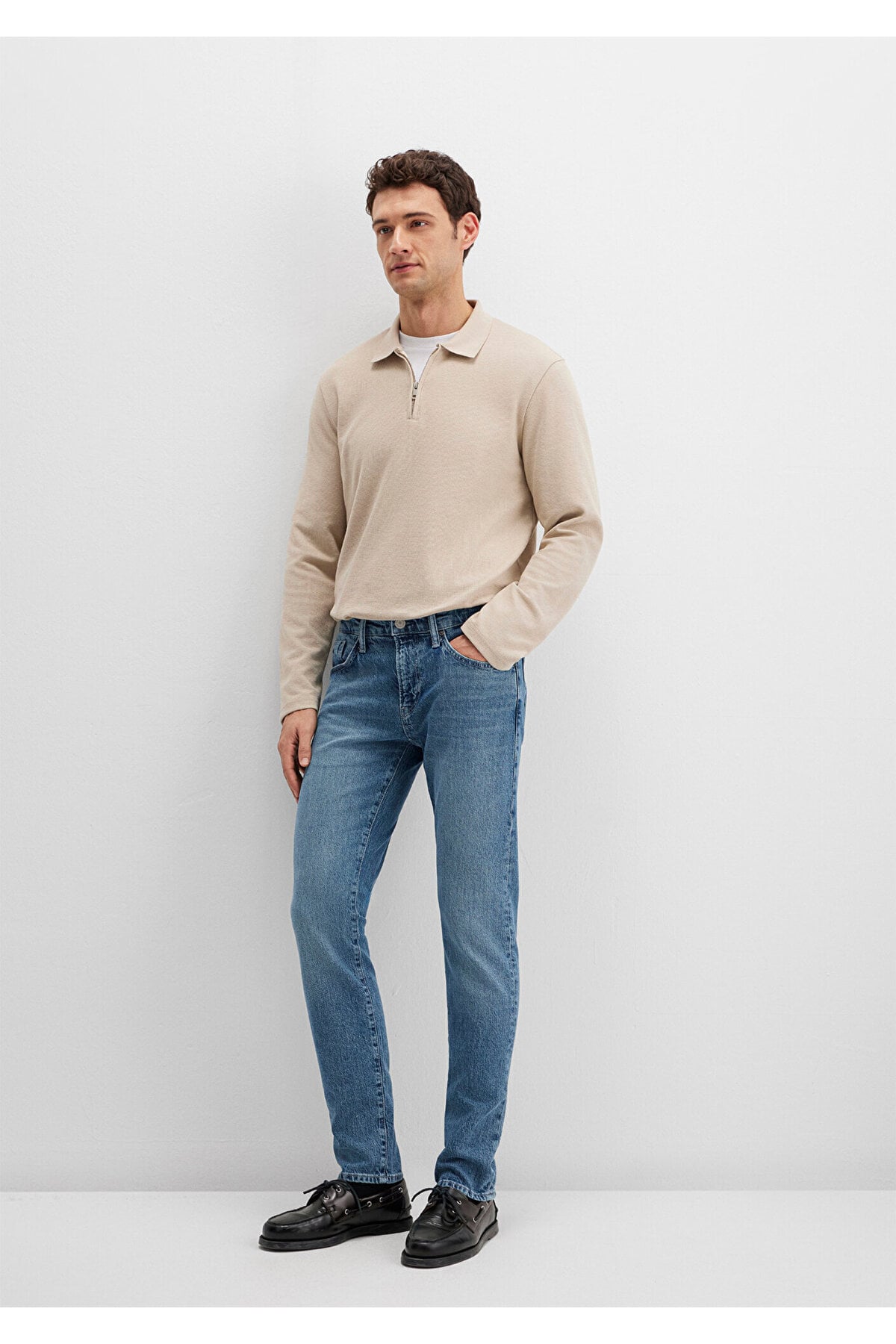 Jake Classic Denim Gölgeli İndigo Mavisi Jean Pantolon 0042289276