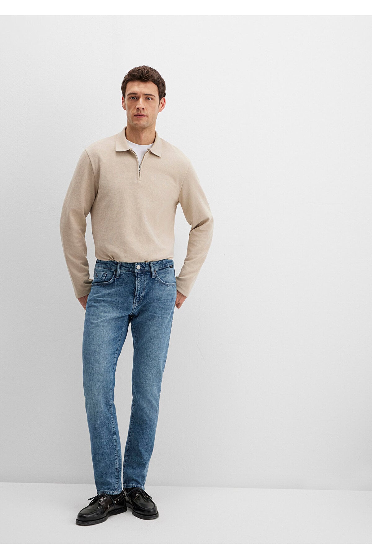 Jake Classic Denim Gölgeli İndigo Mavisi Jean Pantolon 0042289276