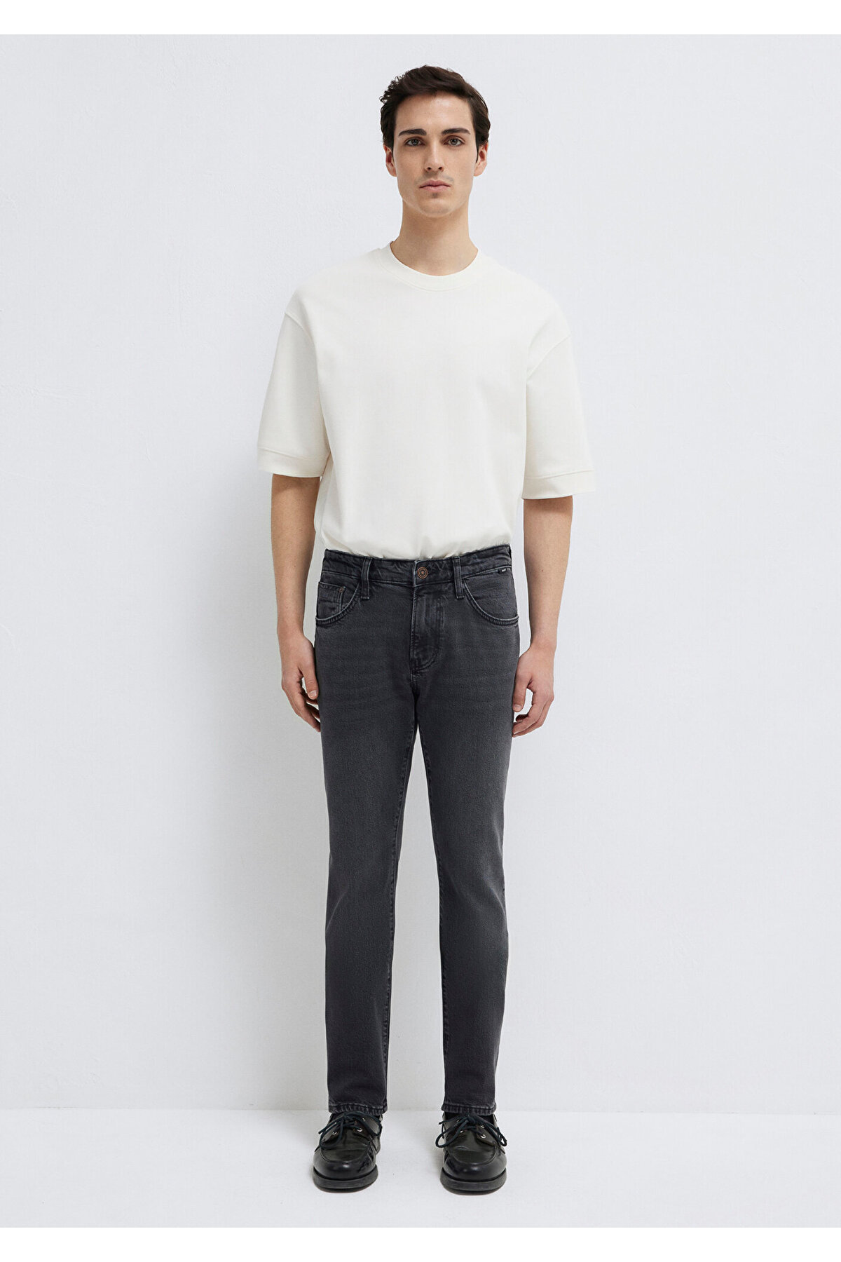 Jake Classic Denim Koyu Gri Smoke Jean Pantolon 0042288295