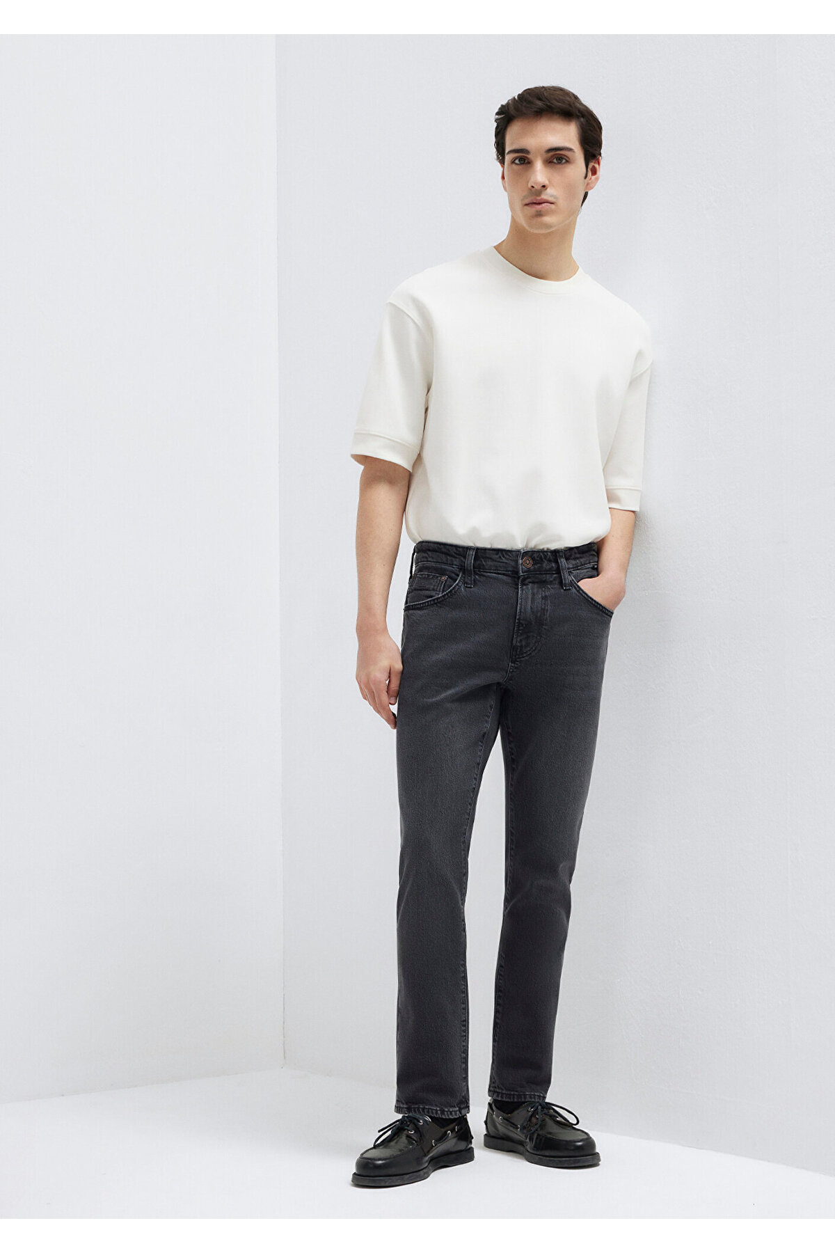 Jake Classic Denim Koyu Gri Smoke Jean Pantolon 0042288295