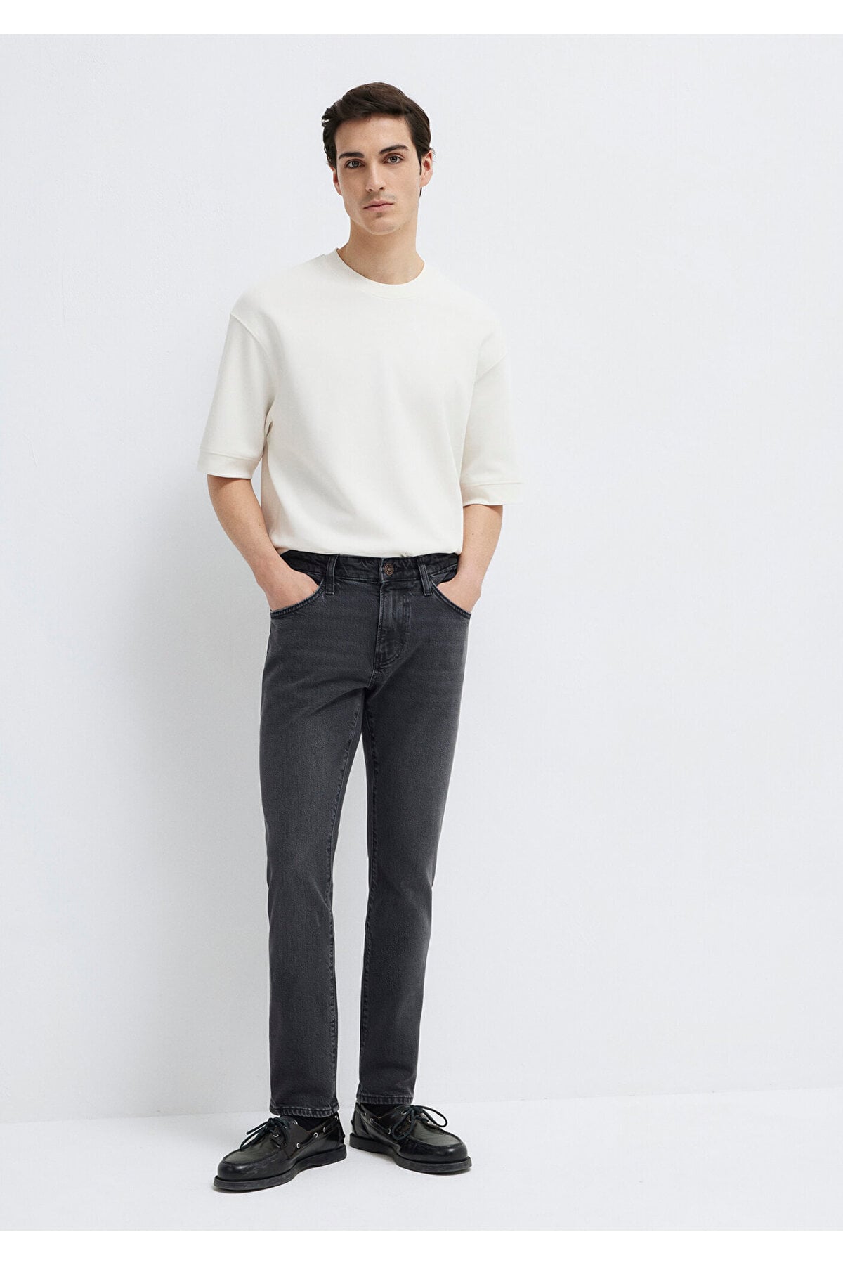 Jake Classic Denim Koyu Gri Smoke Jean Pantolon 0042288295