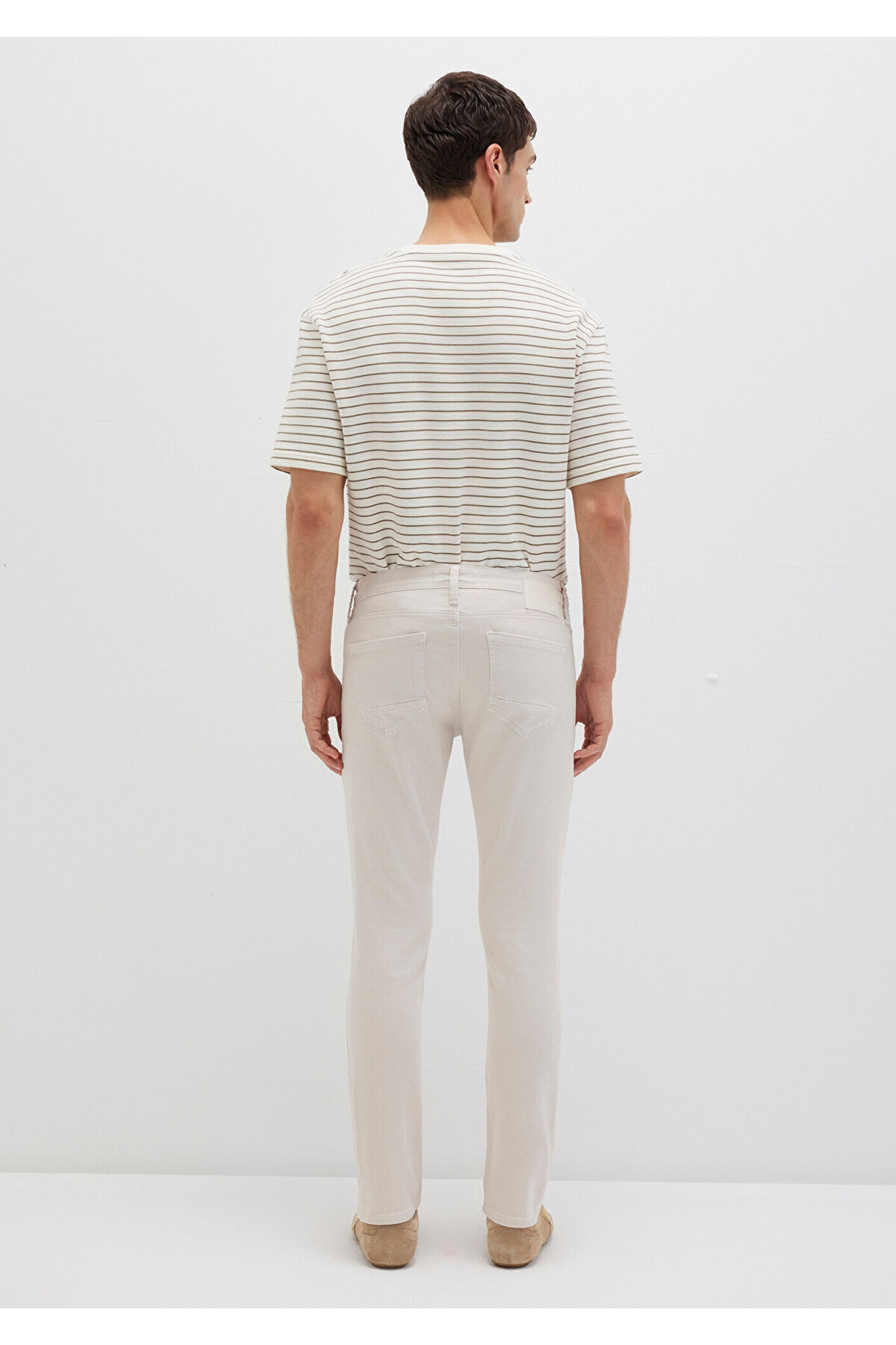 Jake Ecru Comfort Gabardin Pantolon