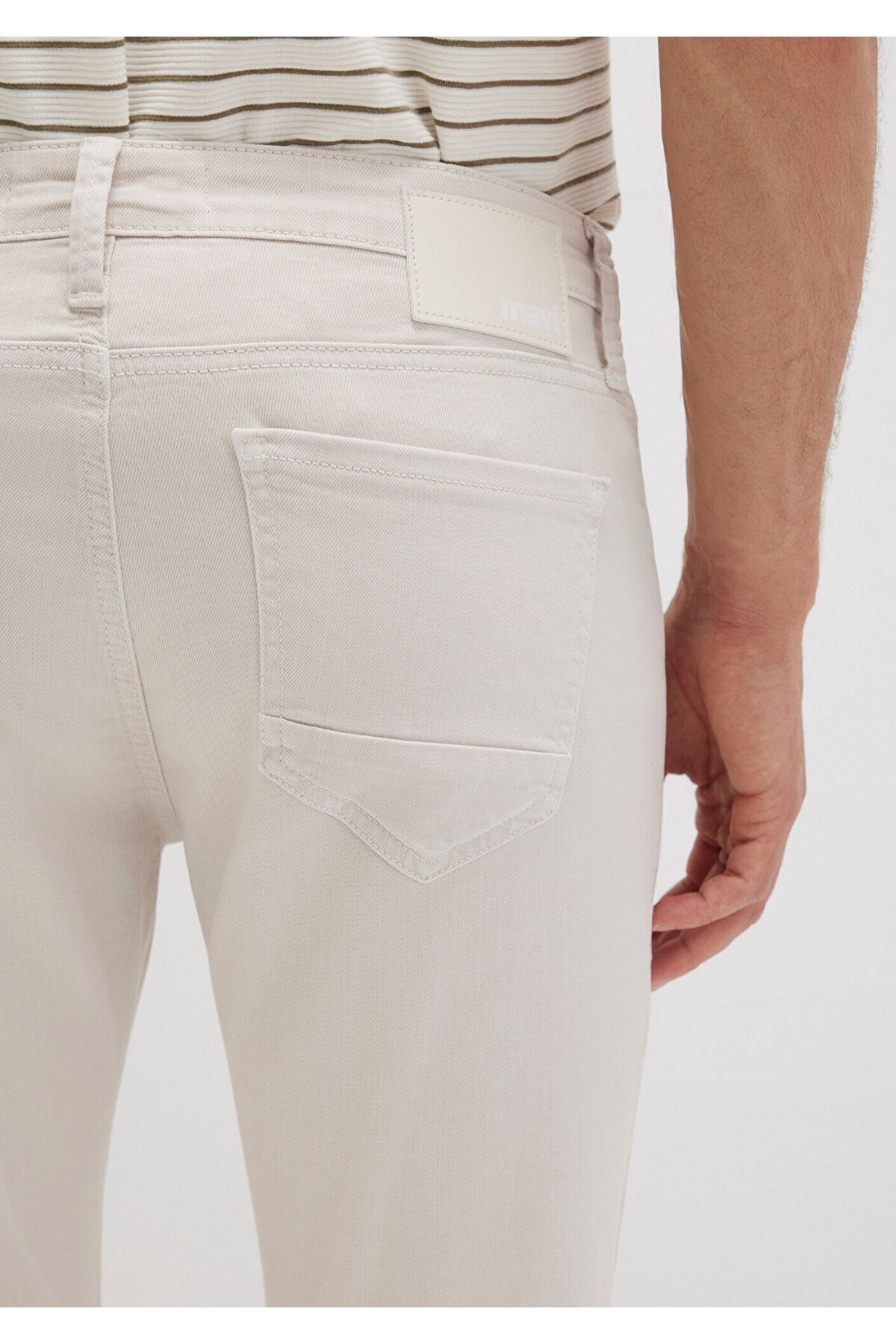 Jake Ecru Comfort Gabardin Pantolon