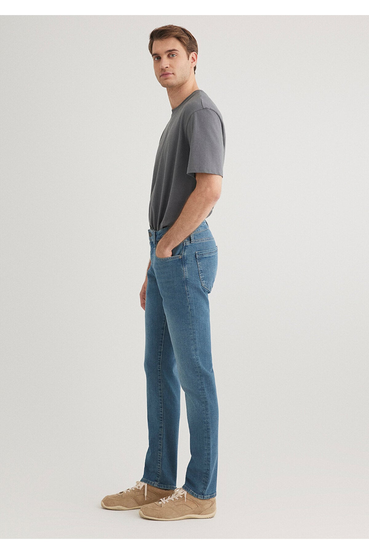 Jake Krmzbyz Premium Puslu Vintage Jean Pantolon 0042285192