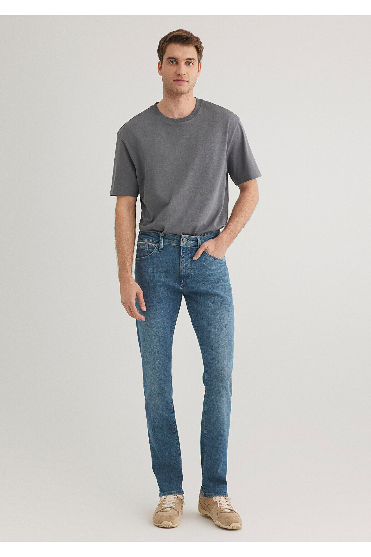 Jake Krmzbyz Premium Puslu Vintage Jean Pantolon 0042285192