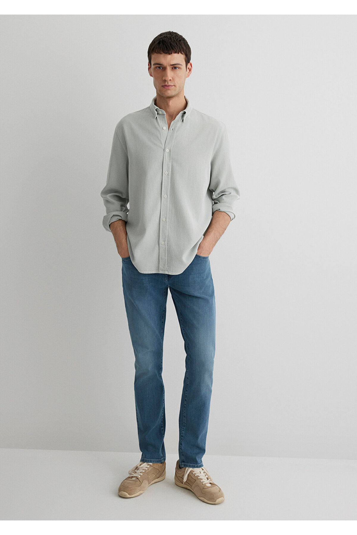 Jake Premium Blue Puslu İndigo Mavisi Jean Pantolon 0042287839